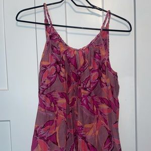 Ella Moss floral tank top with twisted strap